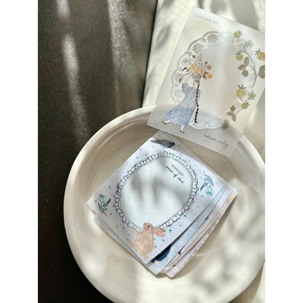 Pion 森の詩of the forest 4.5cm描圖紙付箋膠帶【立夏手帳生活】-細節圖4