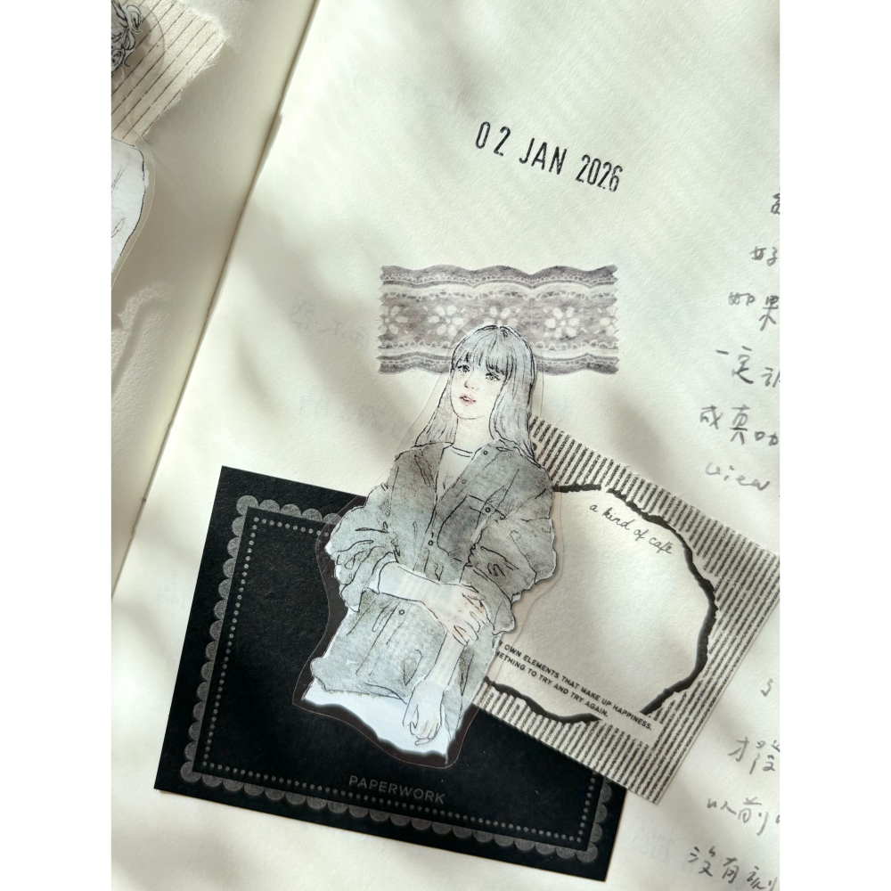 【造型3款】Pion「花灰/草莓/流蘇」1.5cm和紙膠帶【立夏手帳生活】-細節圖3