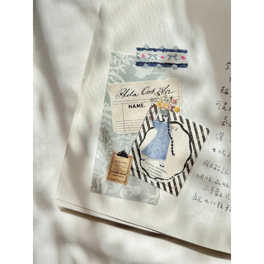 【造型3款】Pion「花灰/草莓/流蘇」1.5cm和紙膠帶【立夏手帳生活】-細節圖5