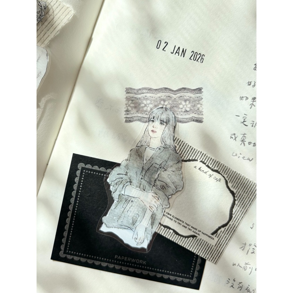 【造型3款】Pion「花灰/草莓/流蘇」1.5cm和紙膠帶【立夏手帳生活】-細節圖3