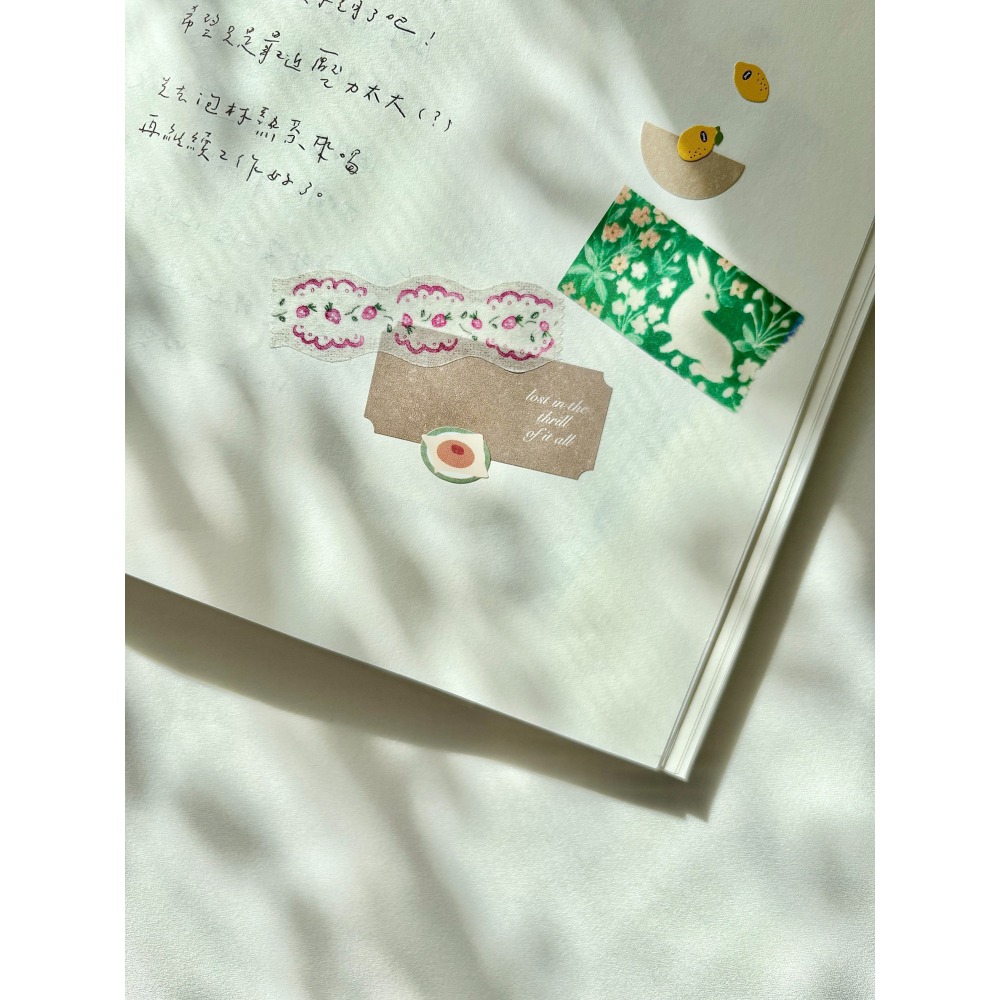 【造型3款】Pion「花灰/草莓/流蘇」1.5cm和紙膠帶【立夏手帳生活】-細節圖4