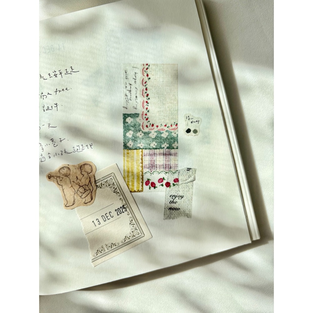 【2款】Pion「日光藍調Sunlight/春野小徑Spring」3cm和紙膠帶【立夏手帳生活】-細節圖5