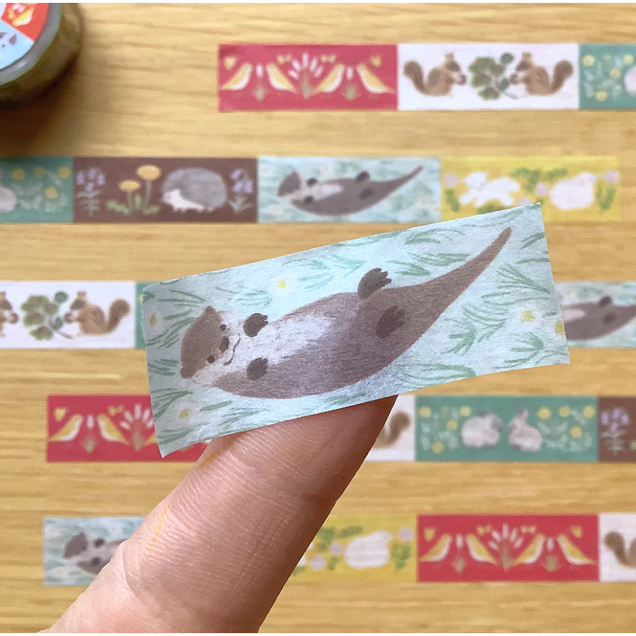 4legs 和紙膠帶 森林動物款 4 legs 日本製【立夏手帳生活】-細節圖3