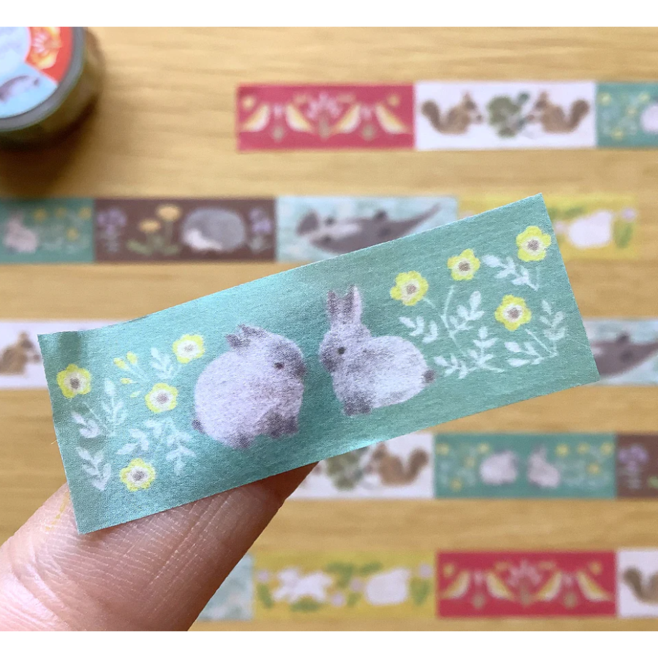 4legs 和紙膠帶 森林動物款 4 legs 日本製【立夏手帳生活】-細節圖4
