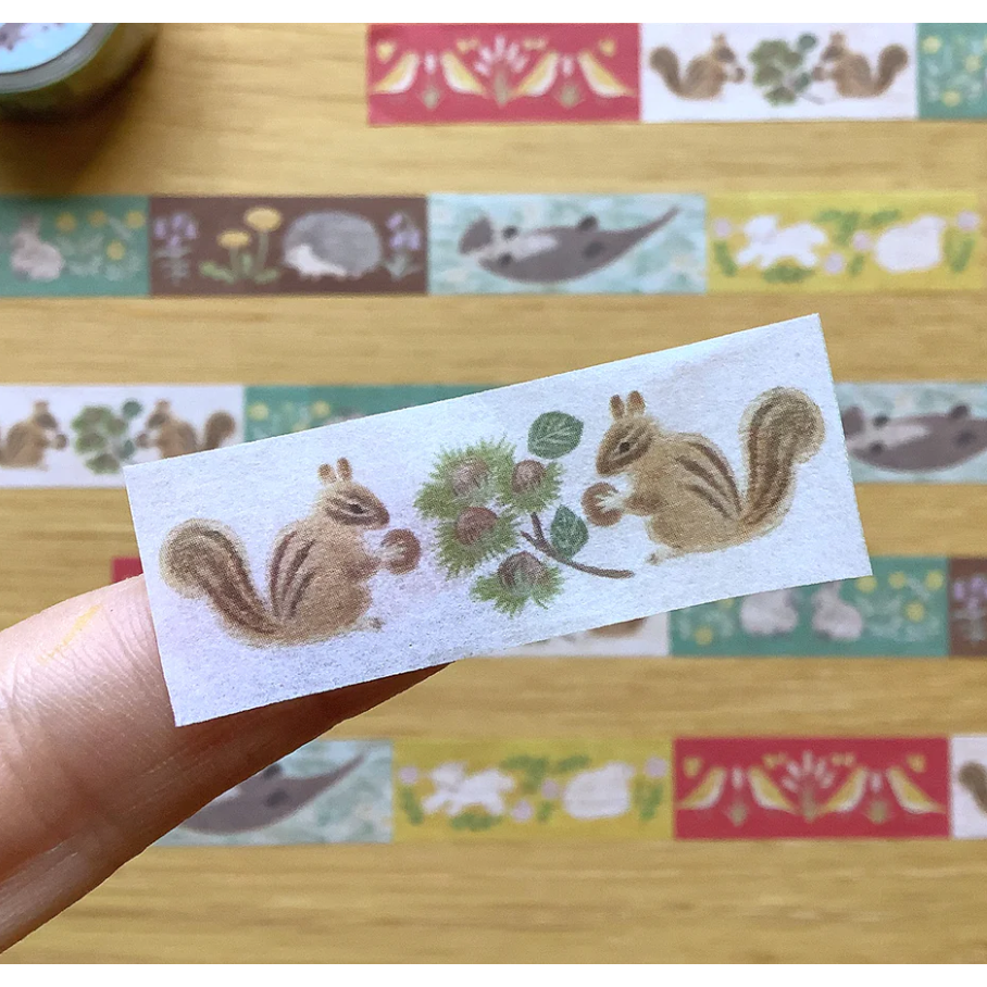 4legs 和紙膠帶 森林動物款 4 legs 日本製【立夏手帳生活】-細節圖5
