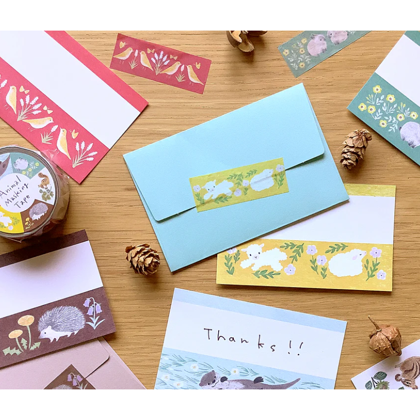 4legs 和紙膠帶 森林動物款 4 legs 日本製【立夏手帳生活】-細節圖7