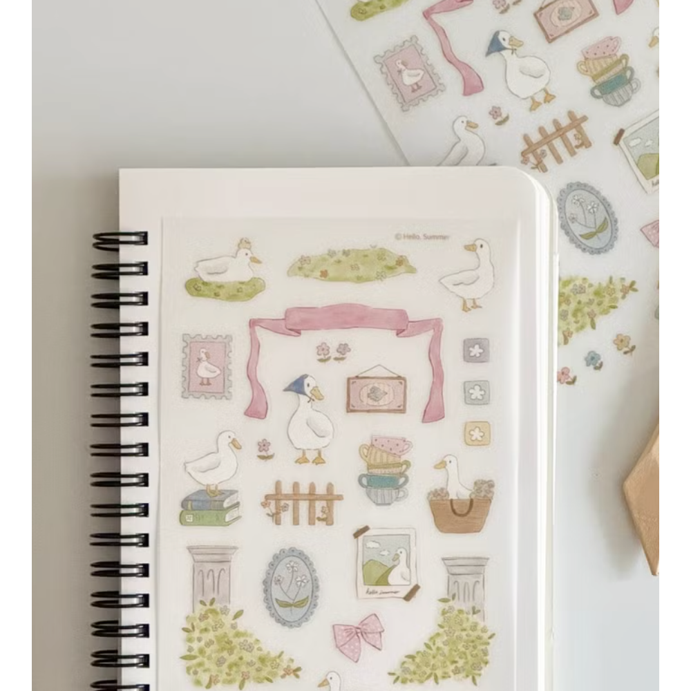 【4款】Maison de Summer夏日小屋 轉印貼紙【立夏手帳生活】-細節圖4