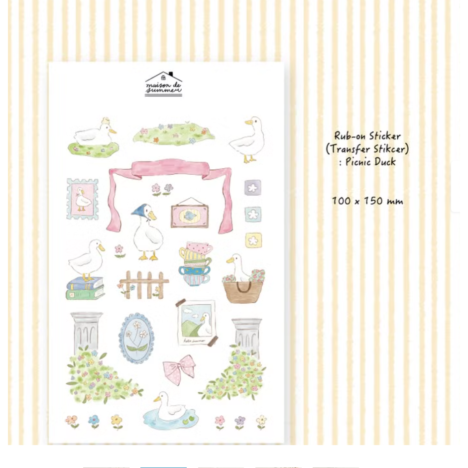 【4款】Maison de Summer夏日小屋 轉印貼紙【立夏手帳生活】-規格圖6