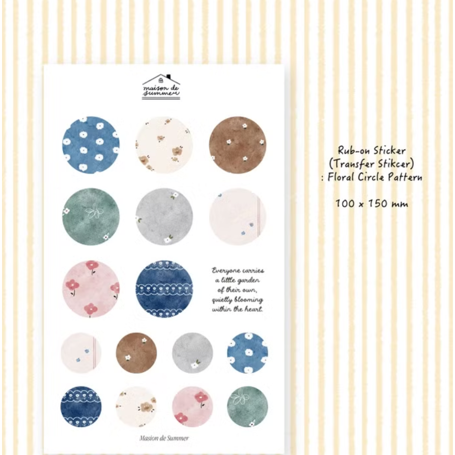 Floral circle patter