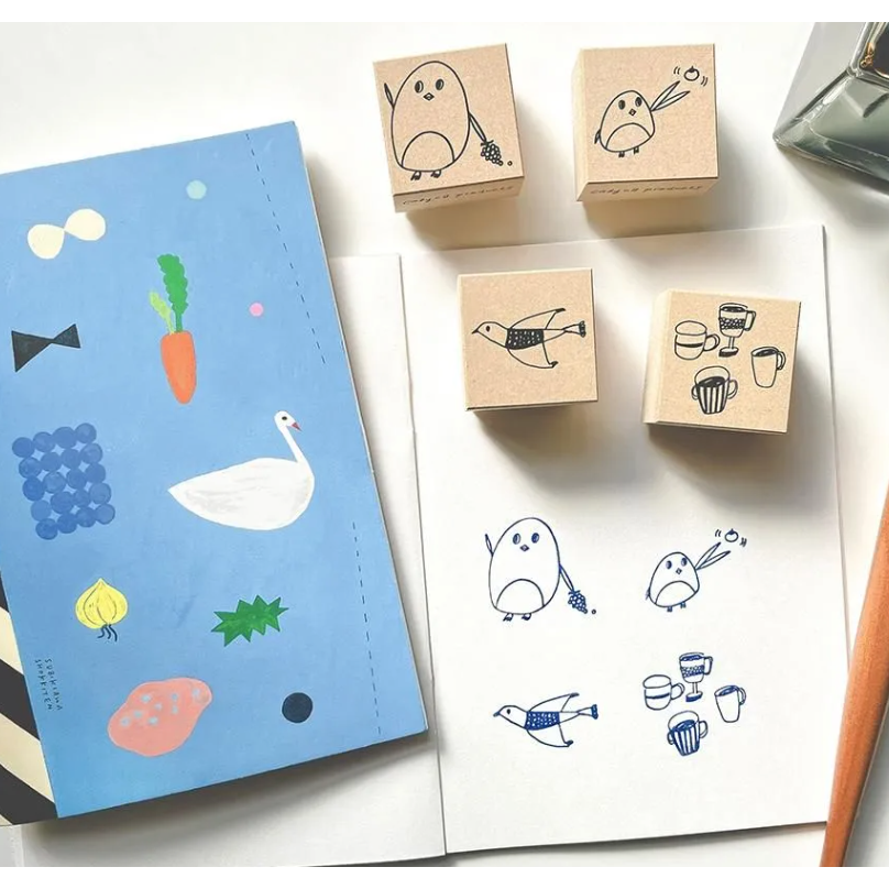 【6位插畫家/共24款】日本表現社 插畫印章 布川愛子 黑貓意匠 福岡麻利子 西淑 subikiawa 浅野みどり-細節圖3
