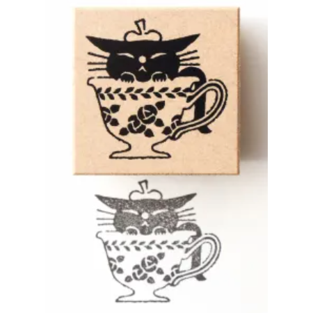 【6位插畫家/共24款】日本表現社 插畫印章 布川愛子 黑貓意匠 福岡麻利子 西淑 subikiawa 浅野みどり-規格圖6