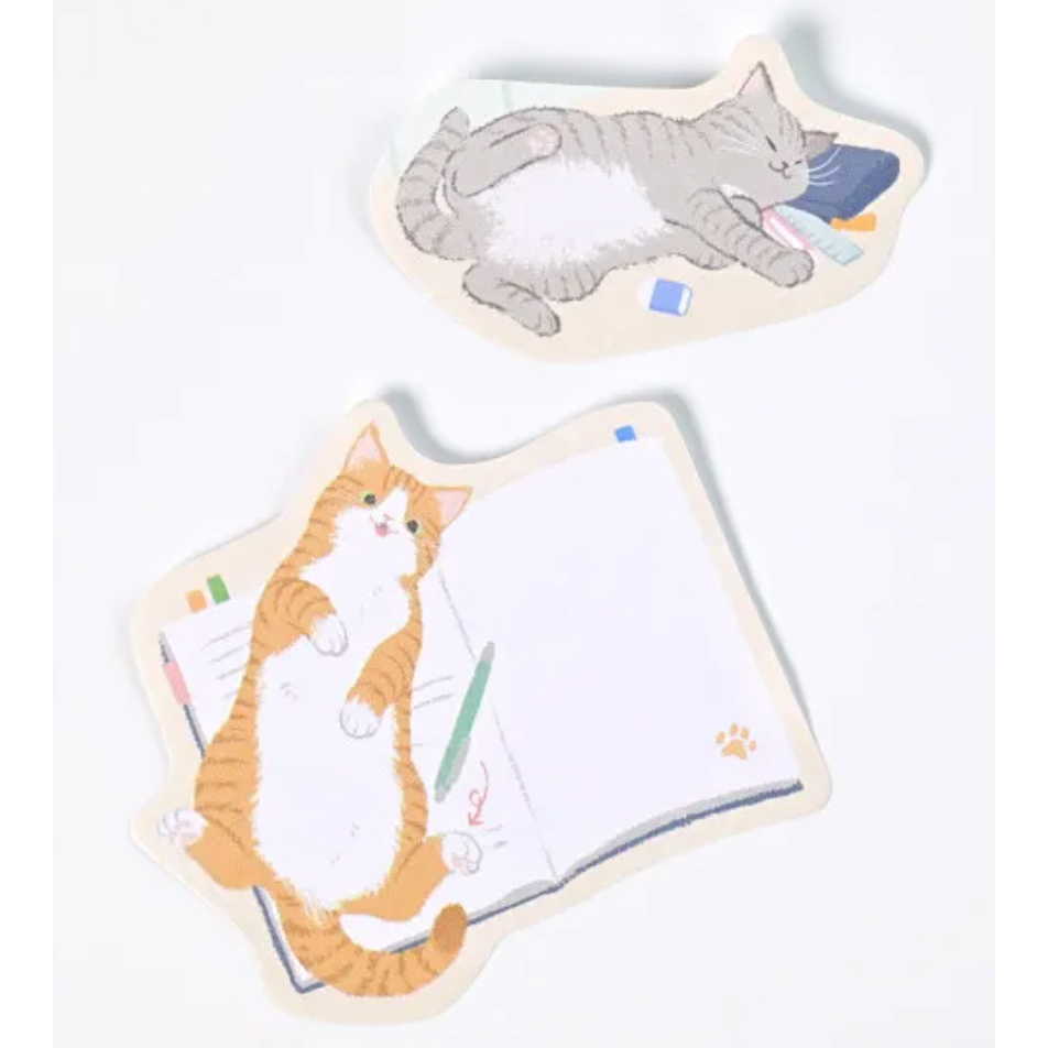 【4款】NB社 雙尺寸造型付籤 貓咪朋友系列 日本製【立夏手帳生活】-細節圖3