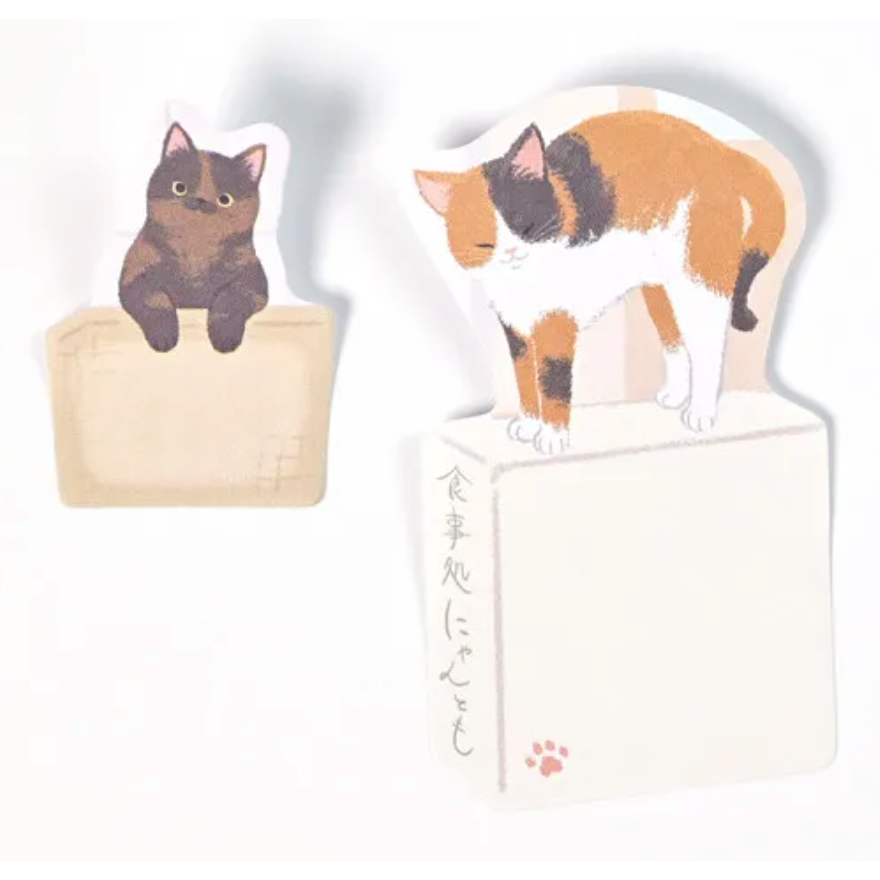 【4款】NB社 雙尺寸造型付籤 貓咪朋友系列 日本製【立夏手帳生活】-細節圖5