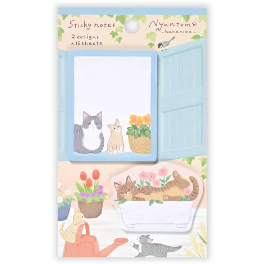 【4款】NB社 雙尺寸造型付籤 貓咪朋友系列 日本製【立夏手帳生活】-規格圖9