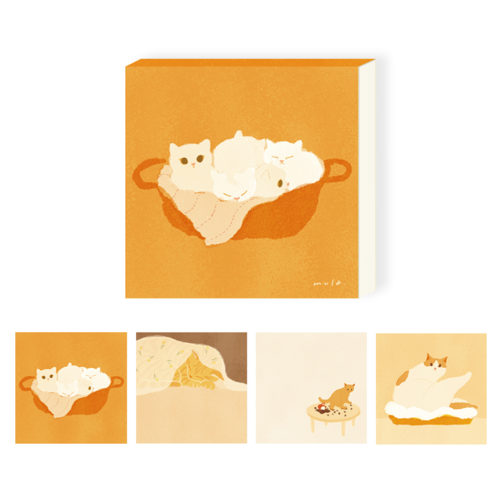 【3款】日本RYU-RYU「mula系列」便簽紙磚100張 日本製 【立夏手帳生活】-細節圖2