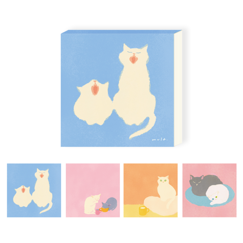 【3款】日本RYU-RYU「mula系列」便簽紙磚100張 日本製 【立夏手帳生活】-細節圖6