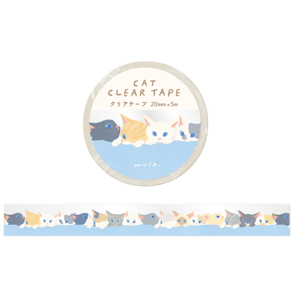 【7款】日本RYU-RYU「mula系列」透明紙膠帶【立夏手帳生活】-規格圖10