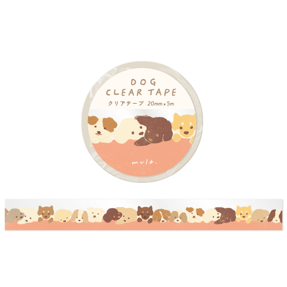 【7款】日本RYU-RYU「mula系列」透明紙膠帶【立夏手帳生活】-規格圖10
