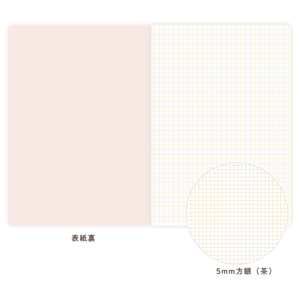 【3款】日本RYU-RYU「mula系列」A5尺寸方格筆記本 日本製 【立夏手帳生活】-細節圖3