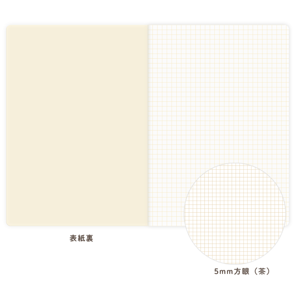 【3款】日本RYU-RYU「mula系列」A5尺寸方格筆記本 日本製 【立夏手帳生活】-細節圖6