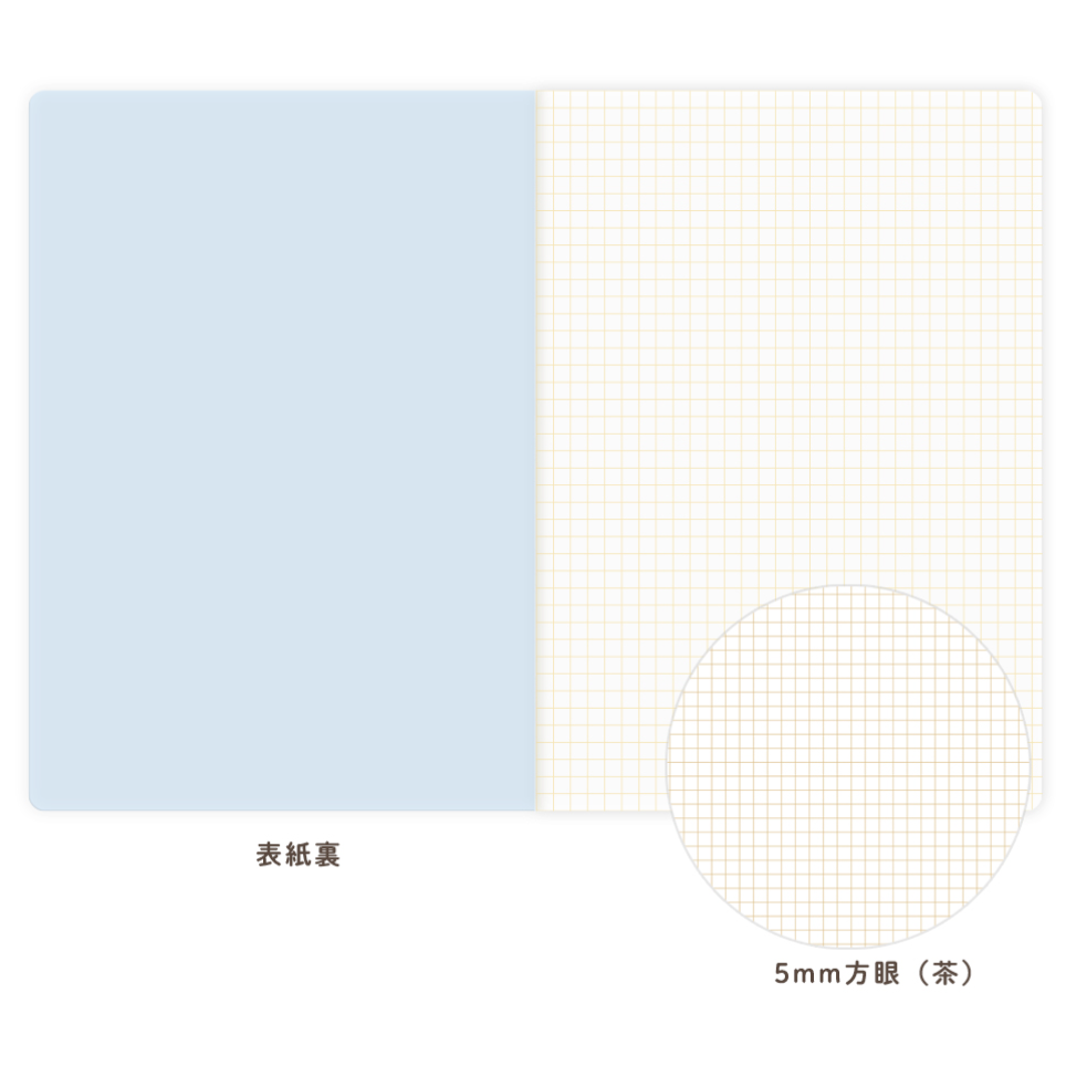 【3款】日本RYU-RYU「mula系列」A5尺寸方格筆記本 日本製 【立夏手帳生活】-細節圖9