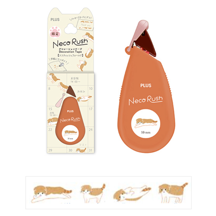 【限定7款】日本PLUS Neko Rush 花邊帶貼紙 【立夏手帳生活】-細節圖4