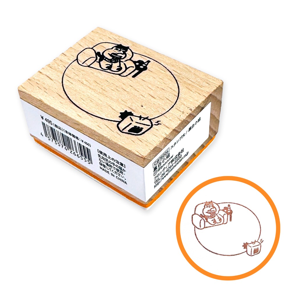 【7款】日本FRONTIER 天然木印章 插畫小劇場系列 【立夏手帳生活】-規格圖7