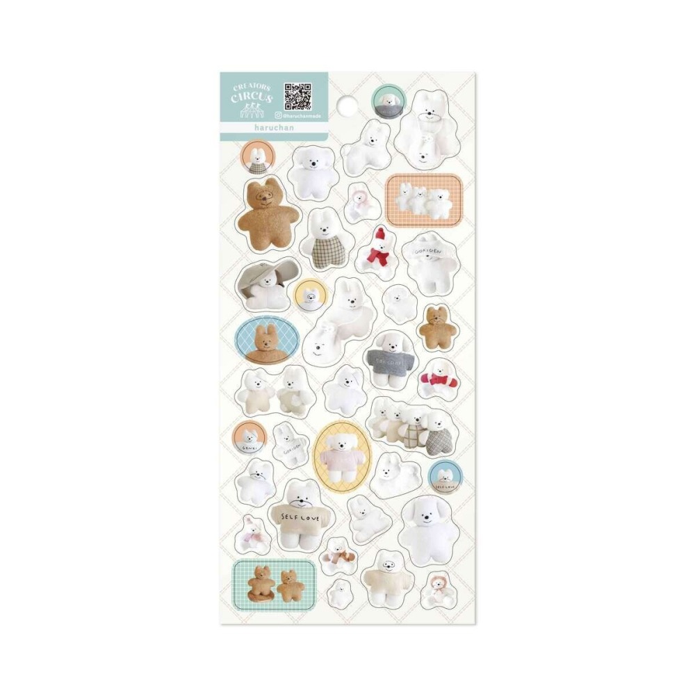 【9款】日本FRONTIER 透明貼紙組 插畫小劇場系列 日本製【立夏手帳生活】-細節圖2