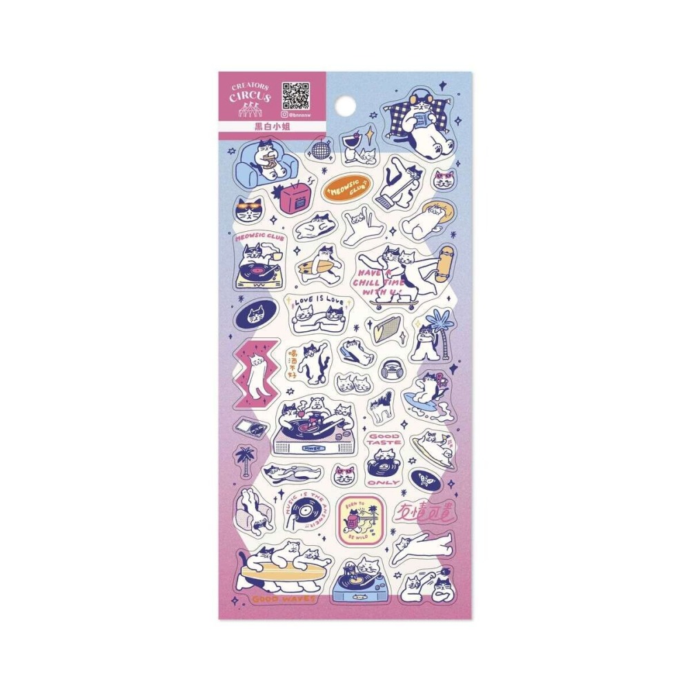 【9款】日本FRONTIER 透明貼紙組 插畫小劇場系列 日本製【立夏手帳生活】-細節圖6