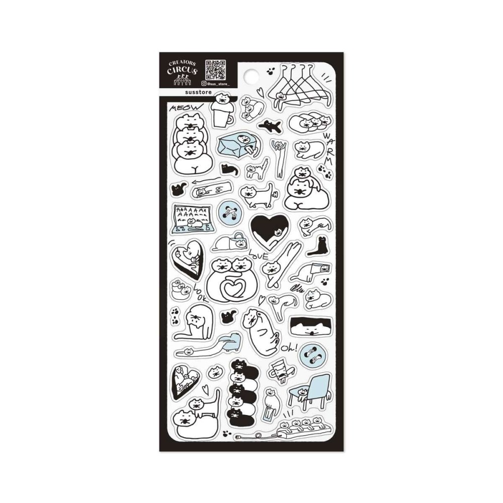 【9款】日本FRONTIER 透明貼紙組 插畫小劇場系列 日本製【立夏手帳生活】-細節圖7