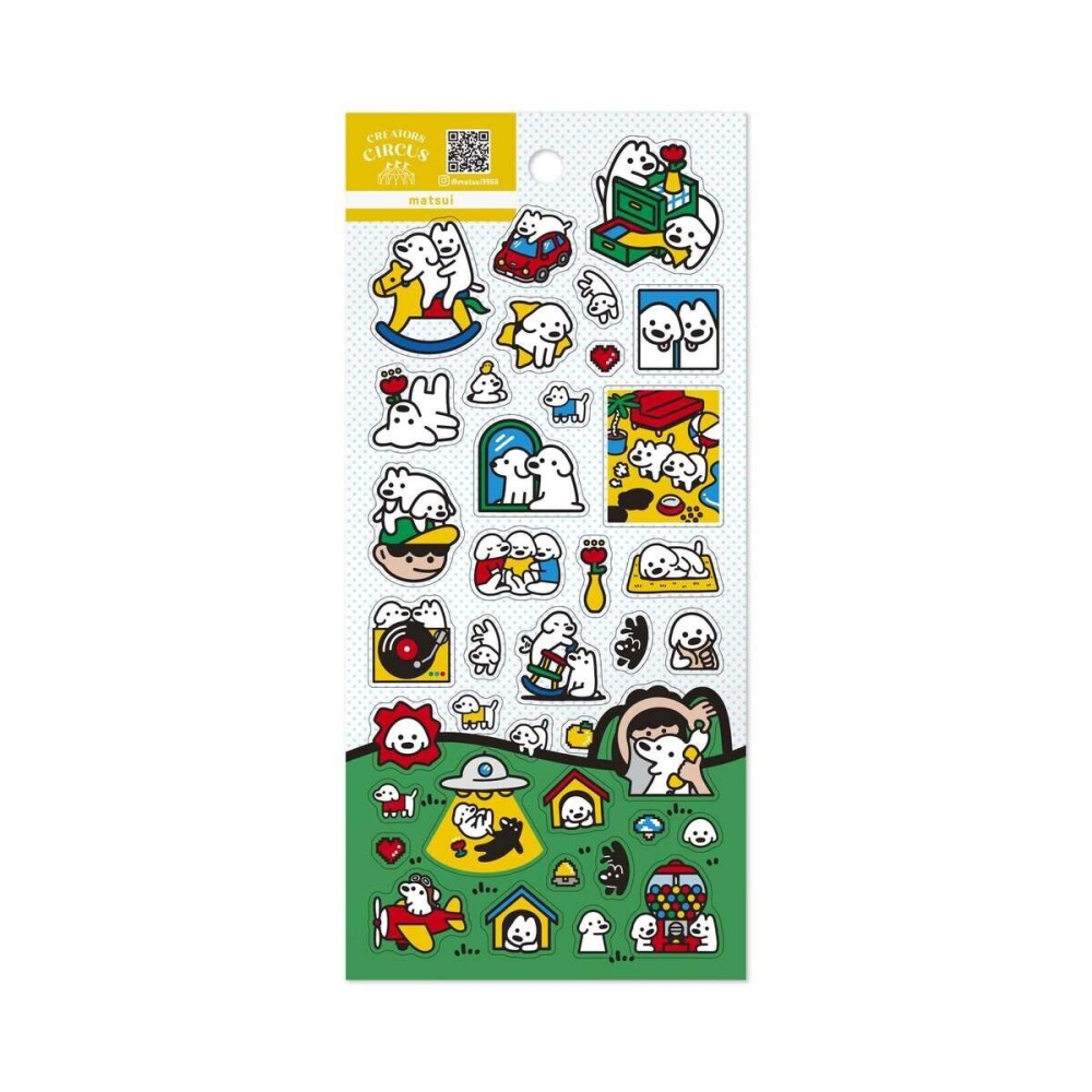 【9款】日本FRONTIER 透明貼紙組 插畫小劇場系列 日本製【立夏手帳生活】-細節圖8