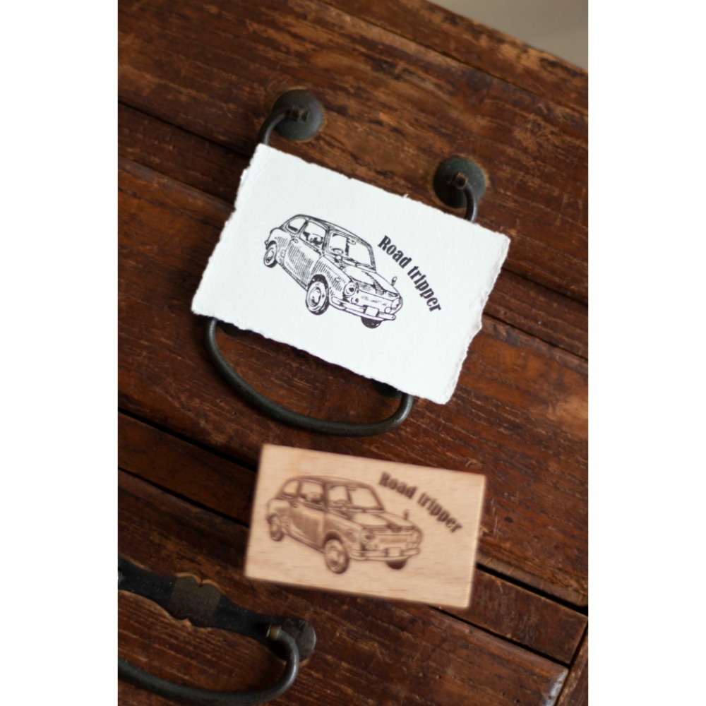 【7款】樂意Loi Design 小物選集、懷舊輪跡系列 櫸木印章【立夏手帳生活】-規格圖7