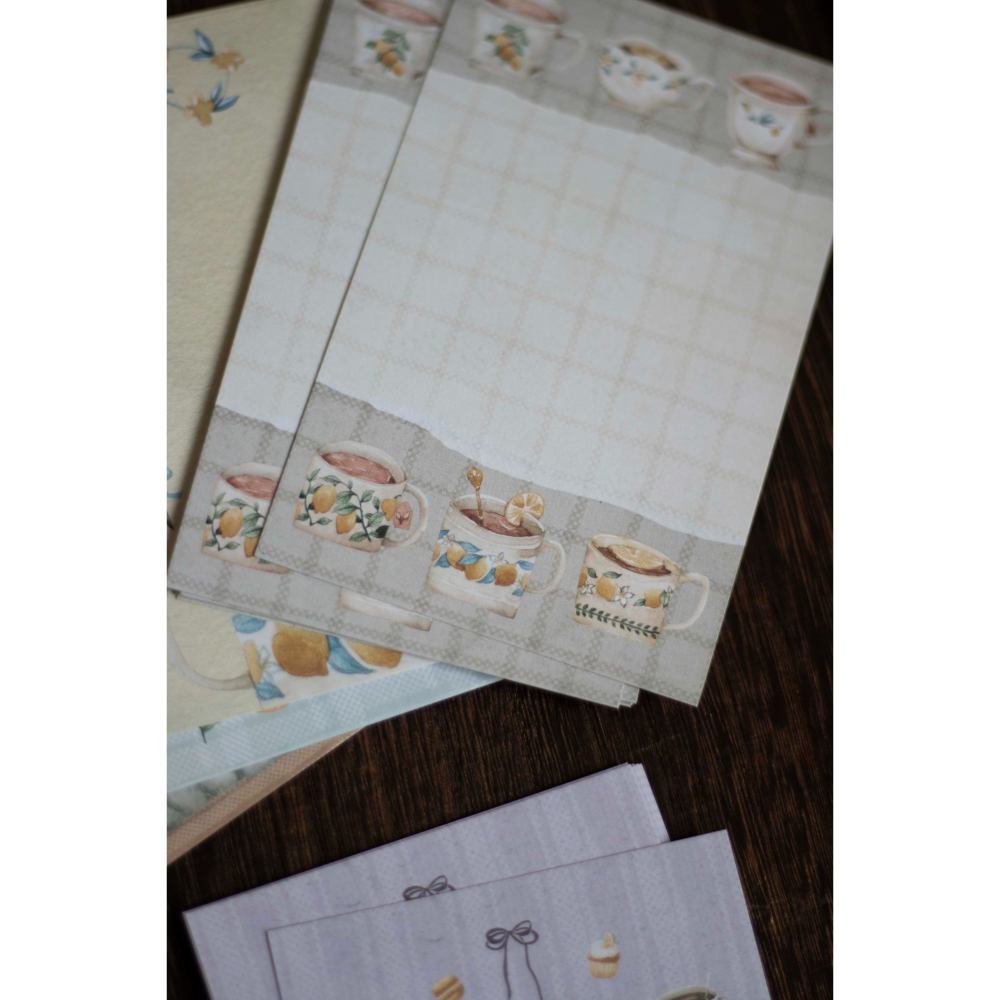 【2款】樂意loidesign『檸檬馬克杯/檸檬與小鳥盤』mini 6 便箋本 便簽本【立夏手帳生活】-細節圖3