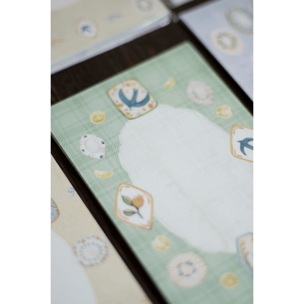 【2款】樂意loidesign『檸檬馬克杯/檸檬與小鳥盤』mini 6 便箋本 便簽本【立夏手帳生活】-細節圖7