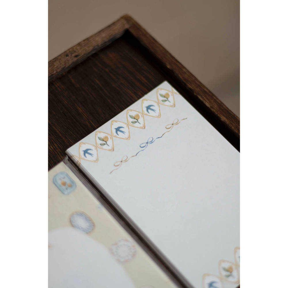 【2款】樂意loidesign『檸檬馬克杯/檸檬與小鳥盤』mini 6 便箋本 便簽本【立夏手帳生活】-細節圖10