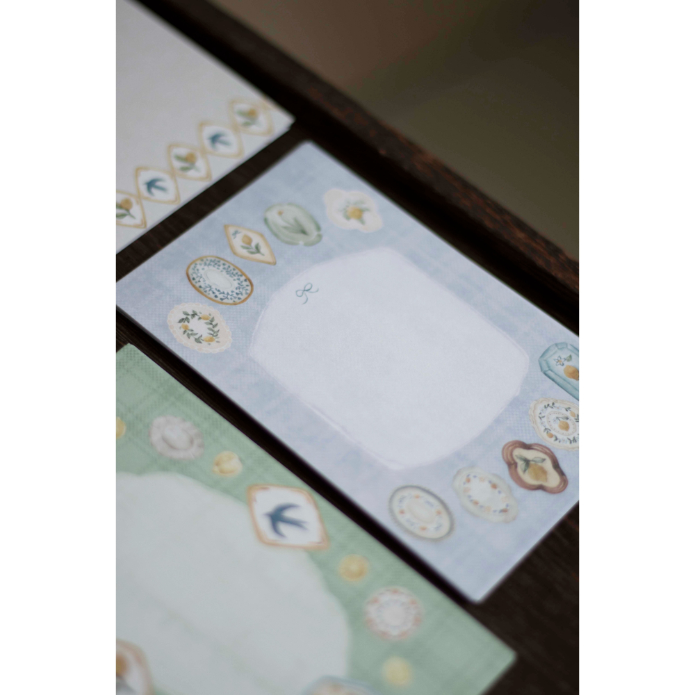 【2款】樂意loidesign『檸檬馬克杯/檸檬與小鳥盤』mini 6 便箋本 便簽本【立夏手帳生活】-細節圖11