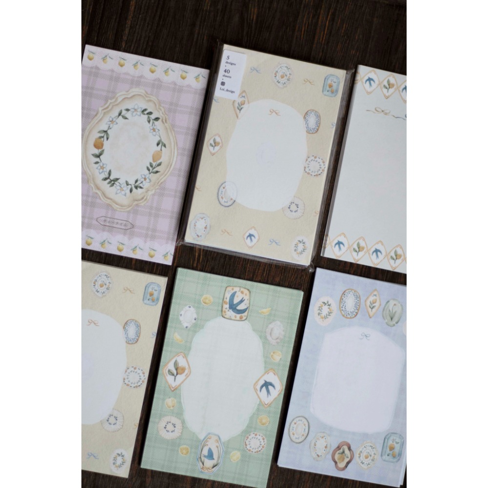 【2款】樂意loidesign『檸檬馬克杯/檸檬與小鳥盤』mini 6 便箋本 便簽本【立夏手帳生活】-規格圖11