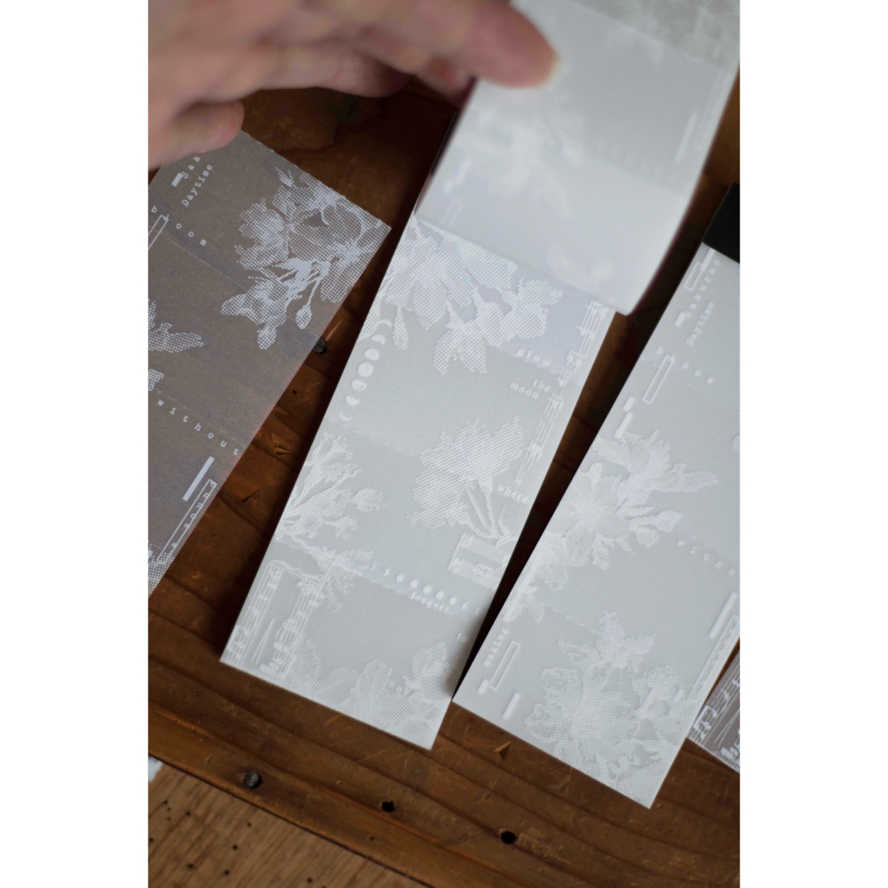 【3款】樂意loidesign『花盤/標本室/日與夜櫻』描圖紙便箋本 便簽本【立夏手帳生活】-細節圖10