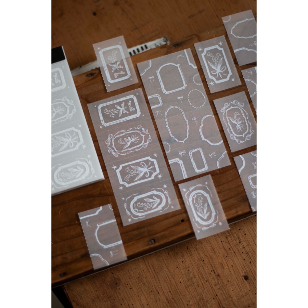 【3款】樂意loidesign『花盤/標本室/日與夜櫻』描圖紙便箋本 便簽本【立夏手帳生活】-規格圖10