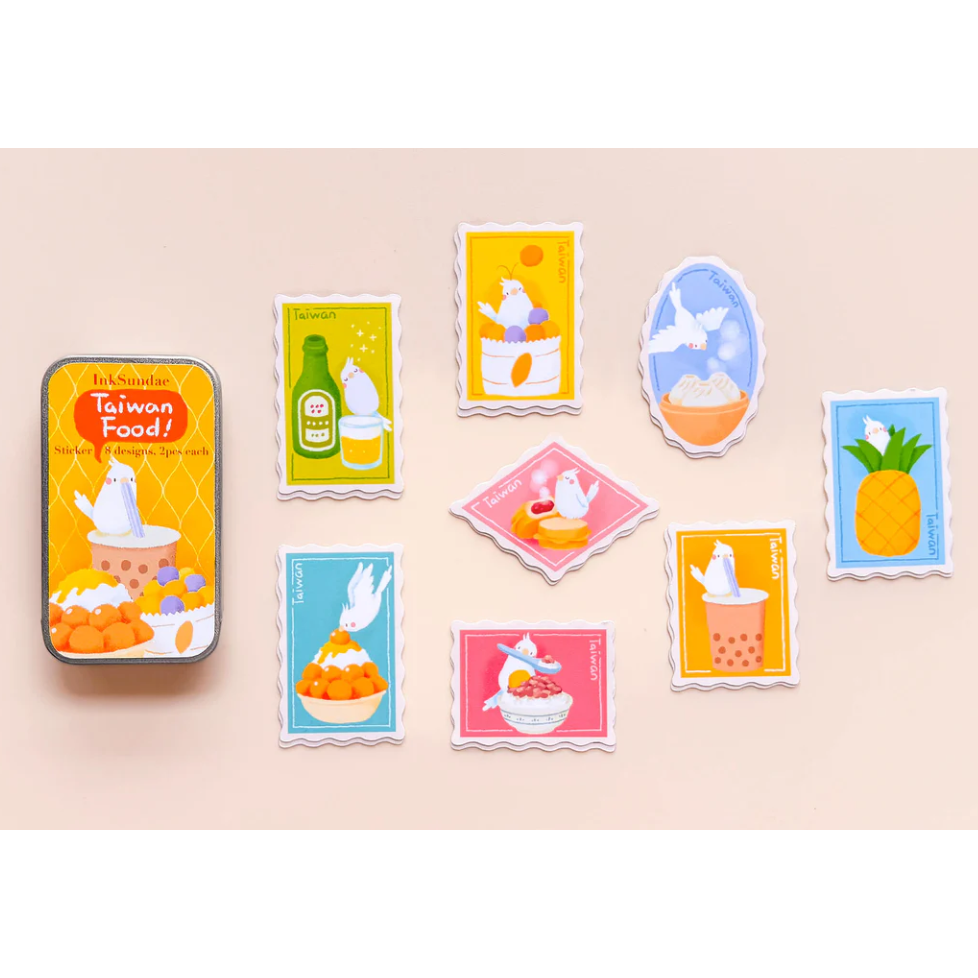 【追加文具小集2款】Inksundae 迷你鐵盒貼紙組【立夏手帳生活】-規格圖10
