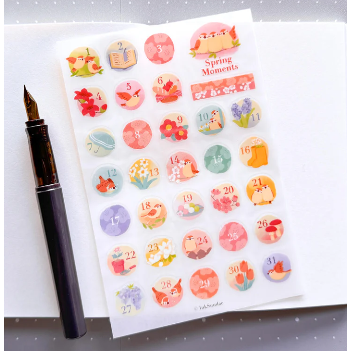 【後6款】Inksundae 轉印貼紙「慵懶貓咪生活/可愛貓咪生活/四季日子系列」【立夏手帳生活】-規格圖6