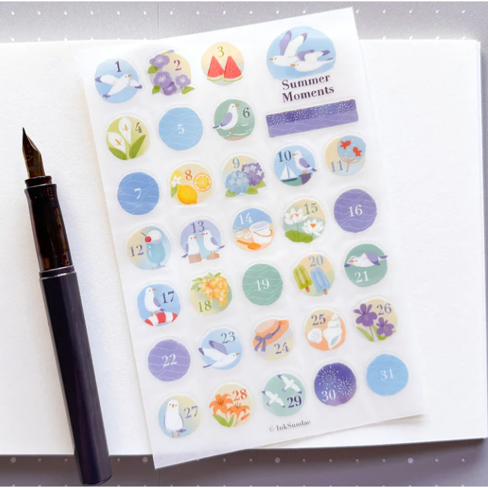 【後6款】Inksundae 轉印貼紙「慵懶貓咪生活/可愛貓咪生活/四季日子系列」【立夏手帳生活】-規格圖6
