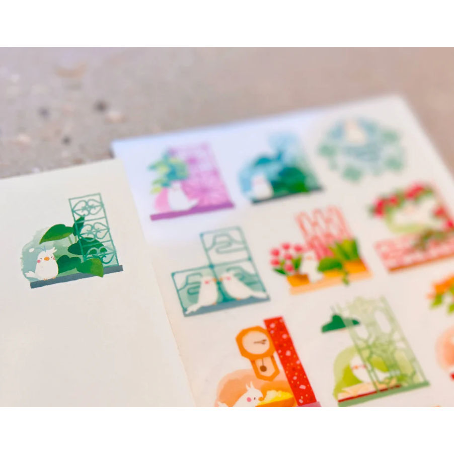 【前6款】Inksundae 轉印貼紙「平安無事的日子/夢境郵政局/閱讀的神奇魔法/咖啡的神奇魔法」【立夏手帳生活】-細節圖2