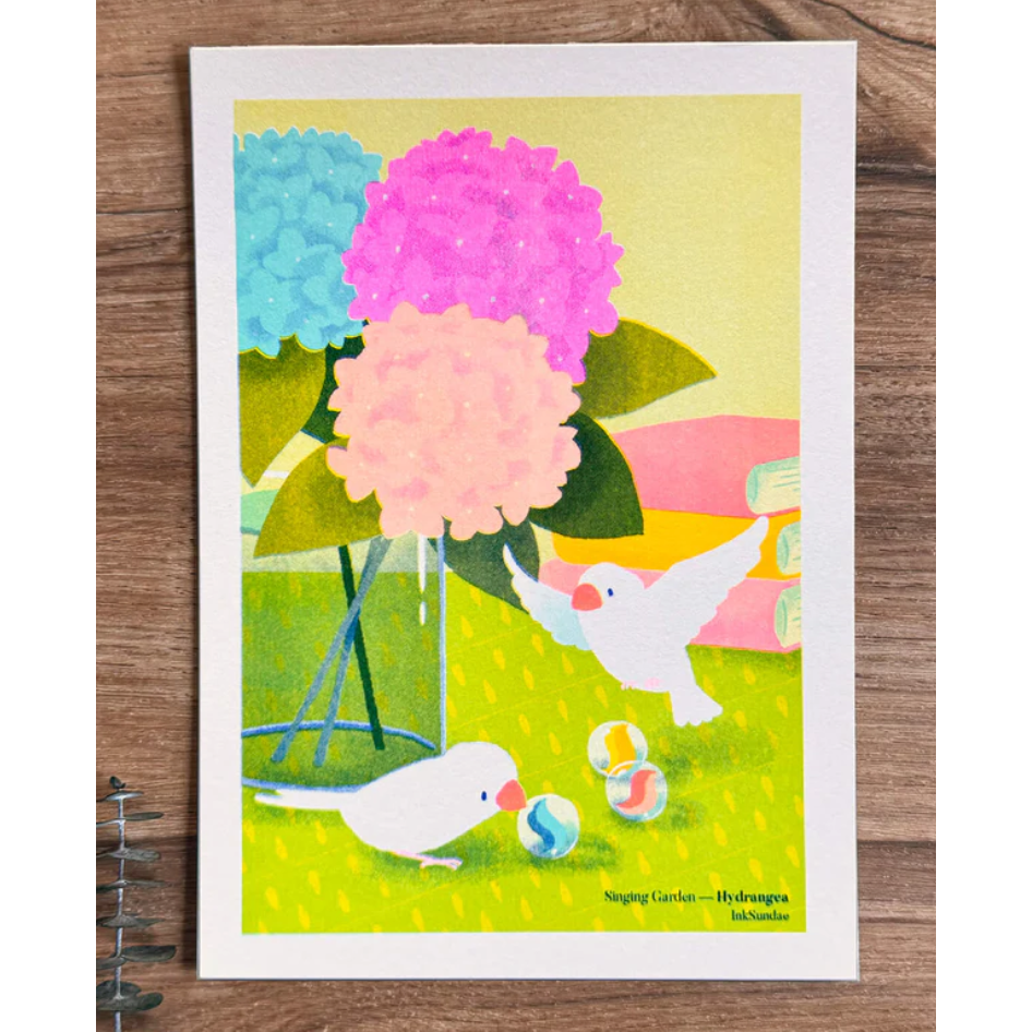 鳥語花間-繡球-