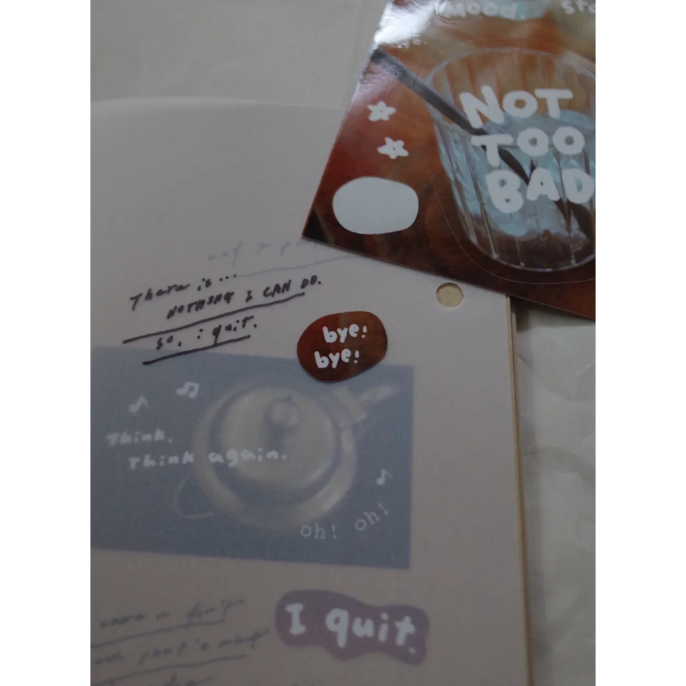 茄子先生 Ugly But Cute 貼紙+明信片組 【立夏手帳生活】-細節圖3