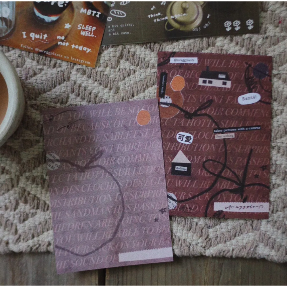 茄子先生 Ugly But Cute 貼紙+明信片組 【立夏手帳生活】-細節圖5