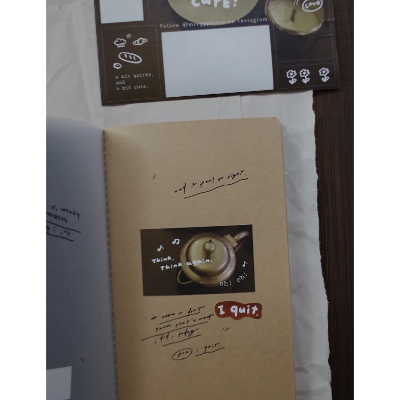 茄子先生 Messy But Cute 貼紙+明信片組 【立夏手帳生活】-細節圖4