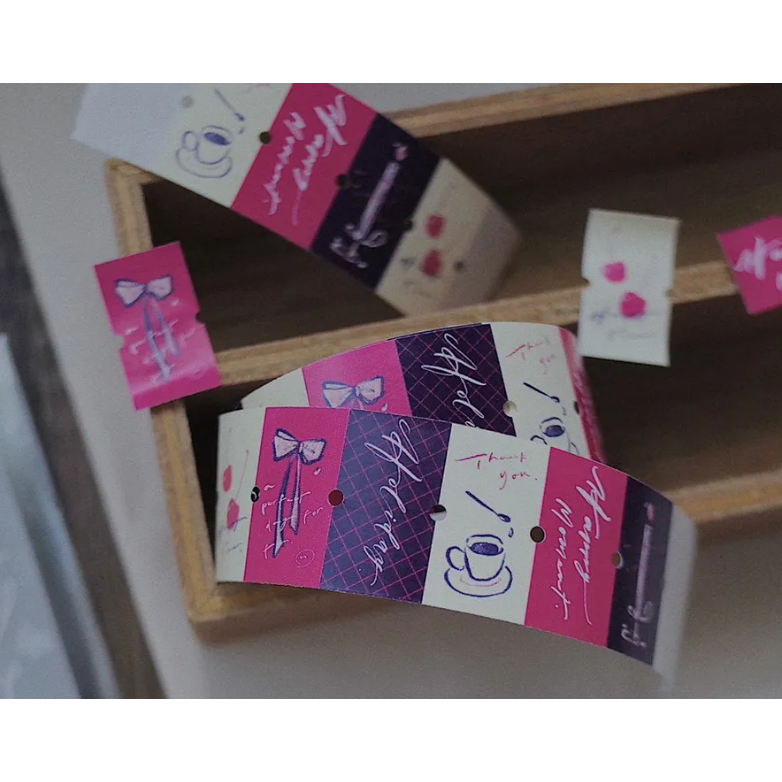 【2款】茄子先生「Joyful Time/Happy Moment」標籤貼紙卷【立夏手帳生活】-細節圖10