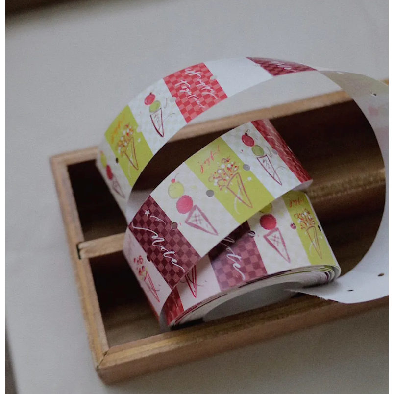 【2款】茄子先生「Joyful Time/Happy Moment」標籤貼紙卷【立夏手帳生活】-規格圖11