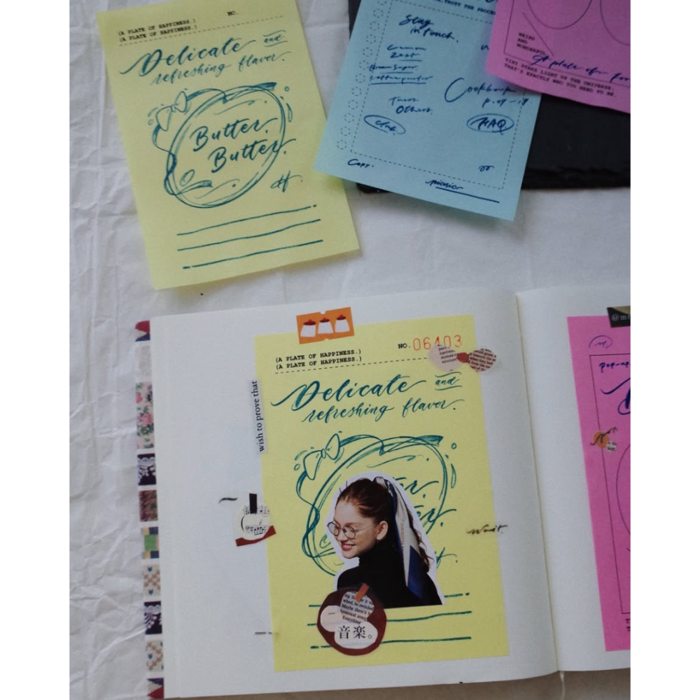 茄子先生 三色綜合 三聯單式便條紙包【立夏手帳生活】-細節圖2